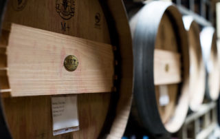 Veritas Vineyard and Winery barrels