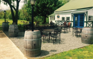 patio at Blue Toad Hard Cider