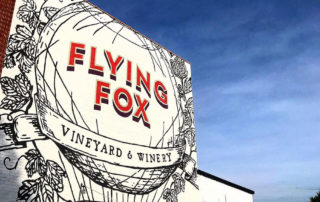 Flying Fox Vineyard outdoor mural