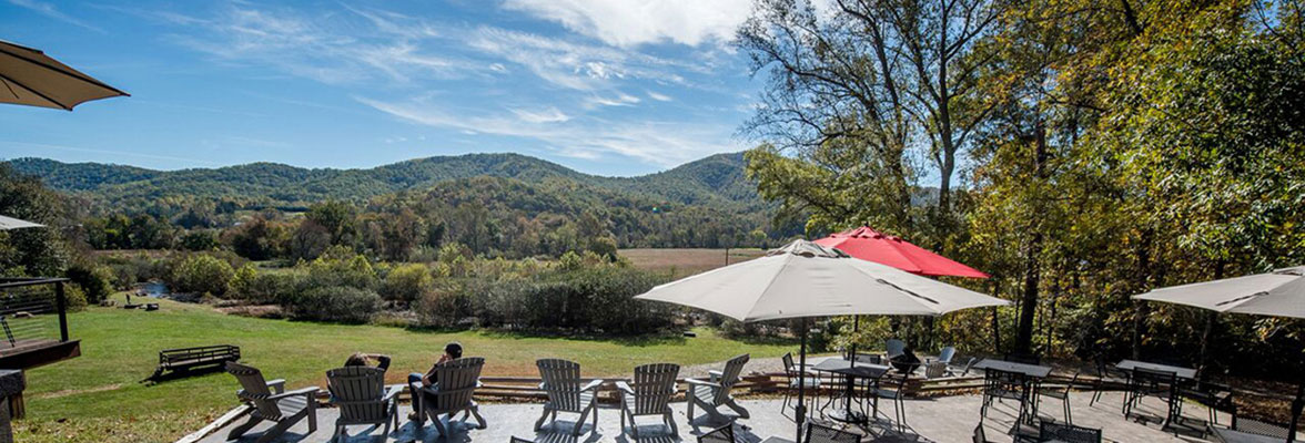 View at Bold Rock Cider